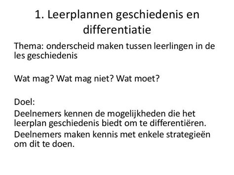 Differentiëren in de geschiedenisles — de research portal van de 